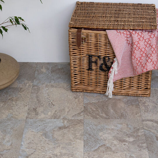 selbstklebende Bodenfliesen Light Slate (11er Set) image number null